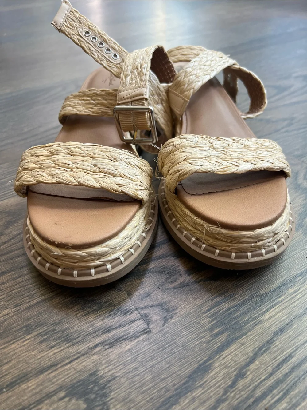 Adorable Braided Tan Sandals